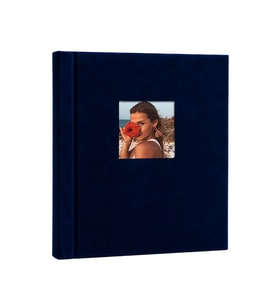 Yapışkanlı Süet Fotoğraf Albümü 15 Yaprak - 30x37cm-siyah