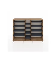 Hyperion Dolap 11 Raflı  220x44x163 Çam-Çam/Antrasit