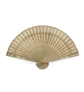 12 Adet 33cm Ahşap Bambu Yelpaze