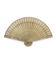 12 Adet 33cm Ahşap Bambu Yelpaze