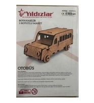 Yıldızlar Demonte 3 Boyutlu Ahşap Maket Otobüs