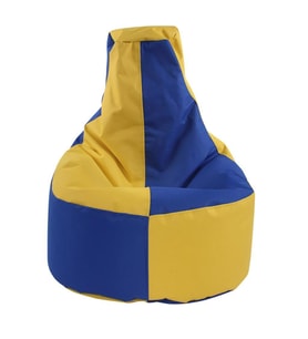 Sarı & Lacivert Armut Koltuk Büyük Boy Denye 85*75*30 cm