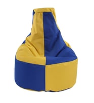 Sarı & Lacivert Armut Koltuk Büyük Boy Denye 85*75*30 cm