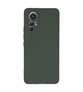 Xiaomi Mi 12 Lite Kılıf Nano İçi Kadife Silikon - Koyu Yeşil
