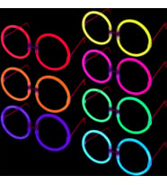 Glow Stick Yuvarlak Parti Gözlüğü 6 Adet