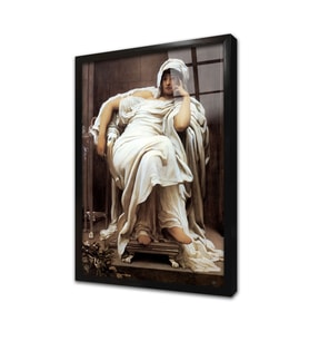 Kadın Çerçeveli Cam Tablo