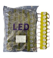 100 Adet 12 Volt 1.5 Watt Tek Lensli Amber 3030 Led Modül IP65 1 Paket