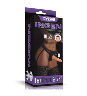 Vibrating Easy Strapon Set 7.5 İnç Belden Bağlamalı