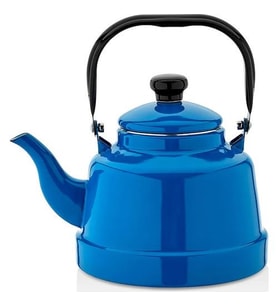 Ebru Metal Emaye Mavi Renk Çaydanlık 18 No / 2,5 Lt EMY-18