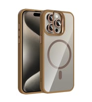 Joko Apple iPhone 14 Pro Max Remim Lensli Magsafe Standlı Kapak - Kahverengi