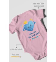 You are the best dad Kısa Kollu Bebek Body %100 Pamuk