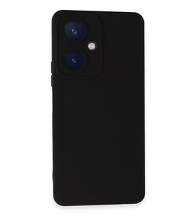 Newface Vivo Y27 Kılıf Nano içi Kadife Silikon - Siyah