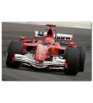 Cakatablo Kırmızı Ferrari F1 Formula Yarışı MDF Tablo