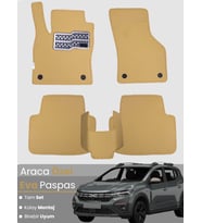 DACİA SANDERO STEPWAY (2020-2025) Uyumlu EVA Paspas Tam Set–Araca Özel,Su Geçirmez,Kolay Montaj