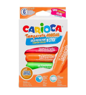 Carioca Temperello Stıck Poster Boyama Kalemi Fosforlu 6'Lı 42675