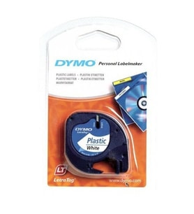 Dymo Letratag Şerit Plastik 12MMx4 MT Beyaz 91201