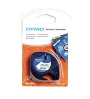 Dymo Letratag Şerit Plastik 12MMx4 MT Beyaz 91201