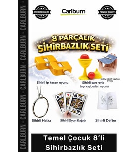 #Defter Eğlence Hobi Geliştiren Temel Çocuk 8’li Sihirbazlık Seti Kibrit Defter Sihirbazlık Seti