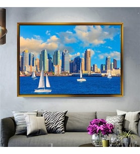 Altın Çerçeveli dekoratif tablo a103 (Gold)