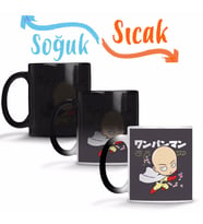Anime One Punch Man Sihirli Kupa Bardak Porselen