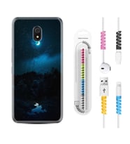 Xiaomi Redmi 8A 8 Pro 9C 9T 10C 11T Pro Kılıf Kablo Koruma Spiral Silikon Gece 1633