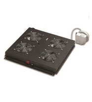 AGER Dikili Tip 4lü Termostatlı Siyah Fan Modülü VG-F4T-A-S1