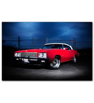 Cakatabloo Turuncu Buick GS Tel Örgüler ve Bulutlar MDF Tablo