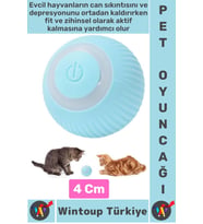 Eğlenceli Zararsız Pet Evcil Hayvan Eğitici Kedi Köpek Silikon 3 Modlu Şarjlı İnteraktif Oyun Topu