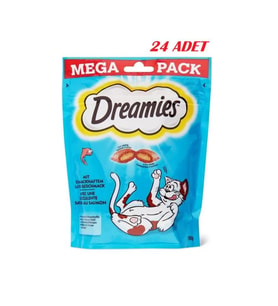 Dreamies Mega Somonlu Kedi Ödül Maması 180 Gr*24 ADET