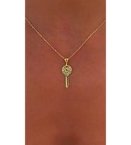 Anahtar Kolye 925 Ayar (Gold)