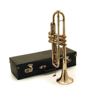 DENİZCİLİK GRUBU-Marine Pirinç Aksesuar-KUTULU TROMPET-49*10*14 CM-JTTR28222 (Koyu Kahverengi)