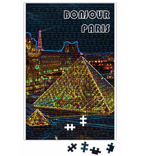 Louvre Cinza Puzzle 240 Parça Yapboz