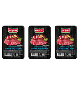 Erşan Çemensiz Pastırma 110 Gr X 3 Adet