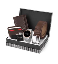 Polo Air Erkek Kol Saati Kemer Cüzdan Slim Kartlık Çakmak Set PL-0615E (Kahverengi)