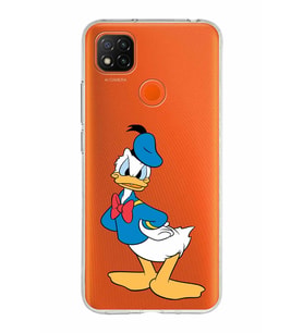 Xiaomi Redmi 9C Uyumlu Kapak Donald Duck Tasarımlı Şeffaf Silikon Kılıf