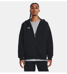 Under Armour UA Rival Fleece FZ Hoodie Siyah Erkek Ceket 1379767-001
