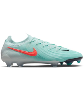 Nike Phantom GX II Elite FG-Pro Mens Football Shoes Profesyonel Erkek Krampon Yeşil-Turuncu