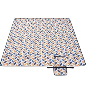 Songmics Piknik Örtüsü Gcm87Cu, 200 X 200 Cm Büyük Plaj Örtüsü, Kamp Örtüsü, Su Geçirmez Alt Yüzey, (Çok Renkli)