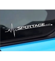K ia Sportage Nabız Kalp atışı sticker 2 adet kelebek cam