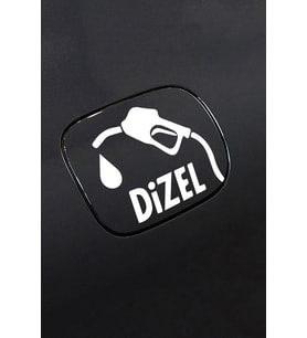 Diesel Oto Yakıt Depo Yakıt Kapağı Sticker 12 Cm