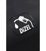 Diesel Oto Yakıt Depo Yakıt Kapağı Sticker 12 Cm