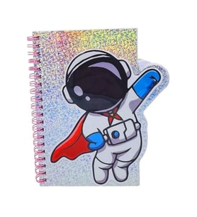 MİSYON MSY-5641 KABARTMALI KARAKTER ÖZEL KESİM ASTRONOT SPİRALLİ NOT DEFTERİ ÇİZGİLİ 120 SYF.