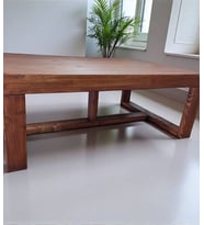 Ela Woodworking Watson Orta Sehpa 120X80 Fındık Kabuğu