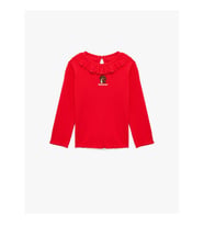 Koton 26YY59003213 Kırmızı Kız Bebek Sweatshirt 6SMG10100AK