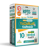 2024 KPSS Ön Lisans Yazarlar Karması GY- GK Türkiye Geneli Kurumsal 10’lu Dijita