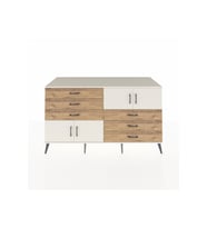 Kronos Konsol 2 Raflı 6 Çekmeceli 4 Kapaklı 176x59x99 Aytaşı-Aytaşı/Çam