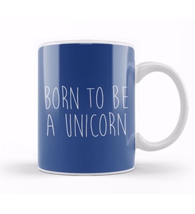 Born To Be A Unicorn Kupa Bardak Porselen
