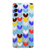 PrintiFy Samsung Galaxy M14 ile Uyumlu Water Color 1  Kamera Korumalı Şeffaf  Kılıf