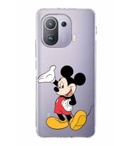 Xiaomi  Mi 11 Pro  Kamera Korumalı Kapak Mickey Mouse Tasarımlı Şeffaf  Kılıf