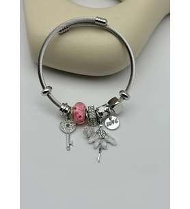 Çelik Silver Pandora Bileklik - 25-blk289